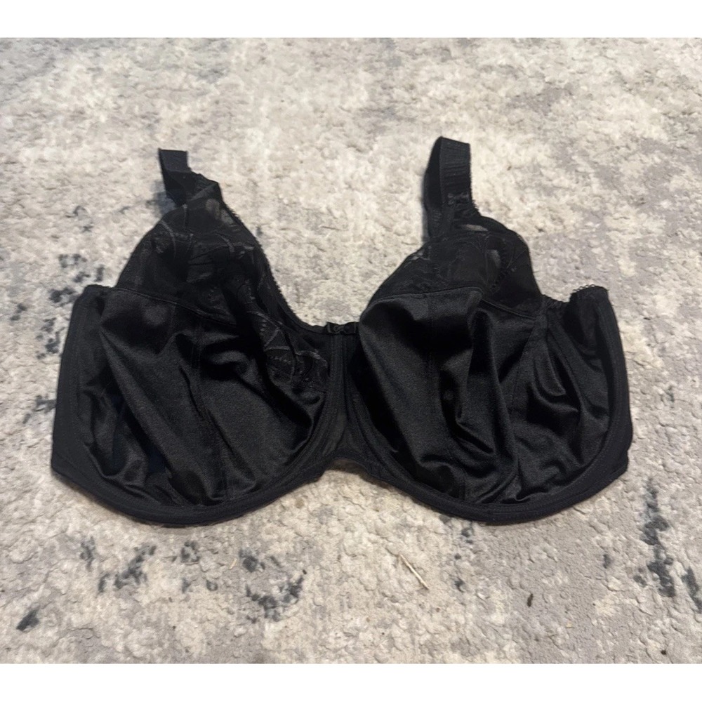 Elomi Cate Full Cup Banded Underwire Bra Style EL4030 BLACK US 40K